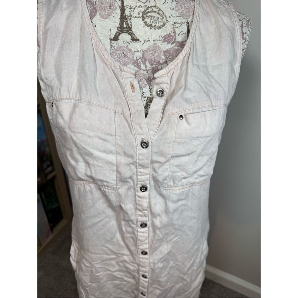 BILLY T Chambray Shirt Dress Medium Rae Hem Anthropologie - Picture 5 of 7